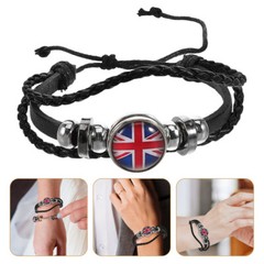 National Flag Bracelet Fashion Bracelets Jewellery Weaving Leather Bracelet