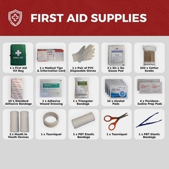 6 Person Emergency Kit/Survival Backpack for 72 Hours, Natural Disasters & More
