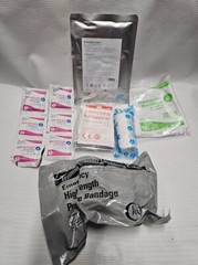 Emergency Survival Kit Bag First Aid IFAK Trauma Med Kit – 20 Pieces – Prepping