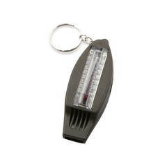 Mini 4 in1 Emergency Survival Gear Camping Hiking Whistle Compass Thermometer