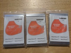 3 Thermal Emergency Rescue Space Blankets 130×210 CM Light Reflective Waterproof