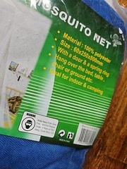 Hawk TC-NET-Blue 100-percent Polyester Mosquito Net, 60mm by 250mm by 800mm,…