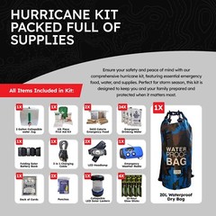 Sirius Survival Pre-Packed Hurricane Kit – Comprehensive Hurricane Preparedness