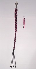 30” Motorcycle Paracord get-back whip & color matching keychain !