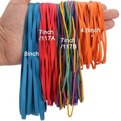Rubber Bands Assorted Sizes Multicolor 0.5lbs 4 sizes large rubber