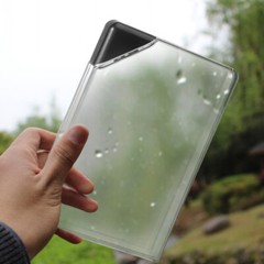1PC 450ML Flat Water Bottle Creative Transparent Bottle Portable Travel Kettle