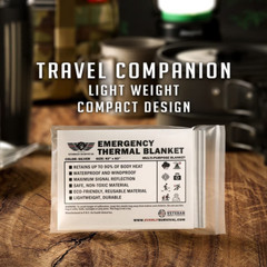 Survival Emergency Mylar Thermal Blankets -Space Blanket Survival Kit Camping Bl