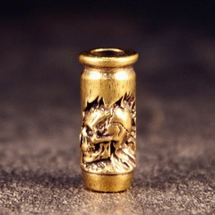 EDC Brass Skull Cross Bullet Knife Beads DIY Paracord Lanyard Bracelet Pendants
