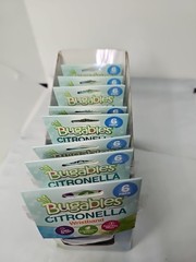 Bugables Citronella Wristband Reusable (8 X 6 pack) Multi Color.