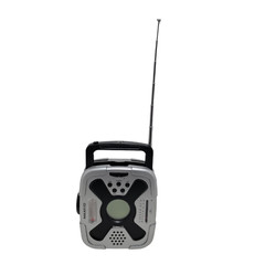 Maximo Emergency hand crank 7 Channel Weather Band Radio w/ Compass Silver