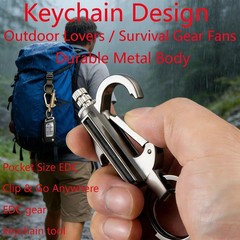 3 x Permanent Match Keychain Lighters Refillable Fire Starter Survival Camping