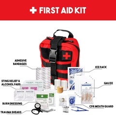 2 Person 72 Hour Bug Out Bag Backpack Survival Kit – Fully Loaded Go Bag Emergen