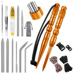 Paracord FID Knotter Tool Set Stainless Steel Marlinspike Stitching Needle 12PC