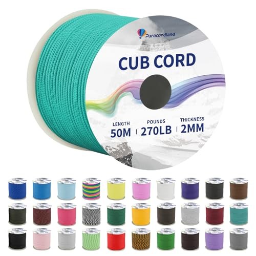 Paracordland-270LB Parachute Cord -164FT-2mm Micro Paracord-Utility 50m Mint