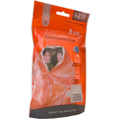 SOL Heat Sheet Survival Thermal Emergency Blanket 2 Person Quiet and Warm!