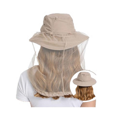 Tibeha Mosquito Head Net Hat Cap UPF 50+ Sun Protection for Beekeeping Hiking