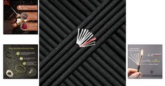 Durable 25ft Black Survival Paracord with Flexibility – Ideal for DIY Projects