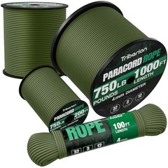 Paracord Rope 750 lb – 1000ft / 500ft / / 100ft 5/32″ 200ft Army Green