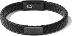 Spartan Mens Bracelet Rubber Stainless Steel Flag Magnetic Closure USA Made Gift