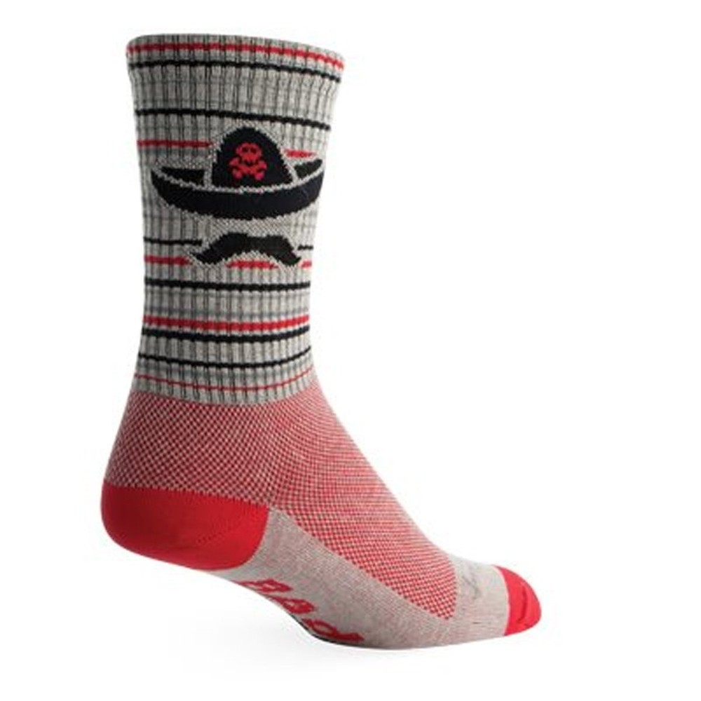 SockGuy, Bad Hombre, Crew Sock, Sporty and Stylish, Small-Medium, Hombre
