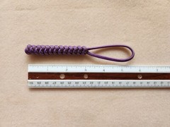 550 Paracord Keychain ID Lanyard Knife Multitool USA Acid purple w/gold stripes