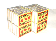 20 Box Three Stars Safety Matches Cerillos 3 Estrellas Camping Outdoor Cooking H