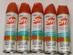50x Cans OFF! Smooth & Dry Insect Repellent Non Greasy Formula 15% Deet Case