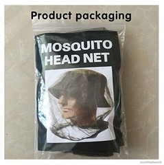 Mosquito Head Net 6 Pack Fine Mesh Face Mask Hat Cover Camping Hiking Fishing