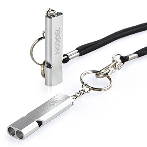 Emergency Whistles Lifeguard Safety Whistle with Lanyard and Keychain for