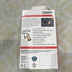 Zippo HeatBank 9s Rechargeable Hand Warmer Power Bank Champagne 6 Settings