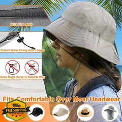 Benvo Mosquito Head Net Black Grey 2pcs