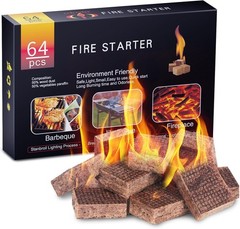 Nvkrvks Fire Starter, Easy-Burning Fire Starter Squares for Wood Stoves