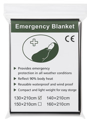 50 Pack Emergency Mylar Thermal Blankets 52”×82” Individually Wrapped