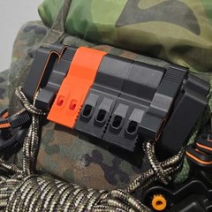 Emergency Safety Whistle with Flexible Clip, Loud Tactical EDC Whistle Orange