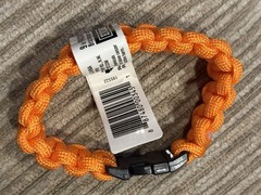(8) Orange Everbilt 9’ Paracord Emergency Survival Hunting Hiking Bracelets