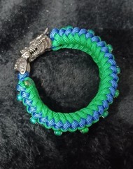 Dragon Clasp Paracord Bracelet (size 7.5 in.)