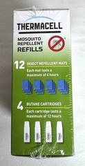 Thermacell Mosquito Repellent Refills Pack 4 Cartridges 12 Mats New Sealed