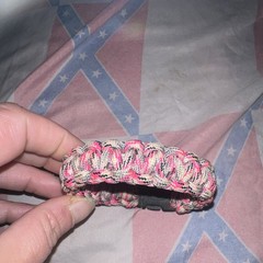 NEW lot of 8 Everbuilt 9 Inch Paracord Bracelet PINK CAMO survival bracelet