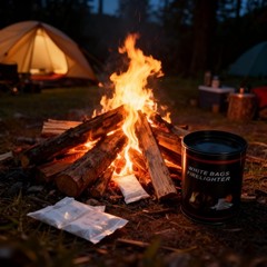 Instant Fire Starter 100 Pack – Waterproof, 8+ Minute Burn for Campfires &