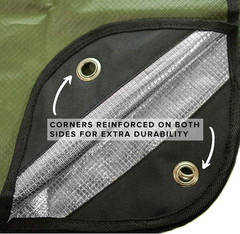 Insulated Tarp, Reusable Heavy Duty Thermal Survival Blanket – 60X82In, Reflects
