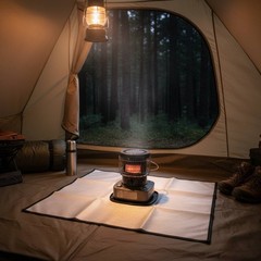Tent Cooking Mat Easy Cleanup Fireproof Cooking Mat Foldable for Outdoor Meal