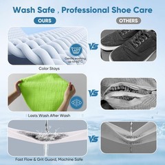 M-Better Shoe Washing Bag 2Pack – Reusable Laundry with Mesh Green