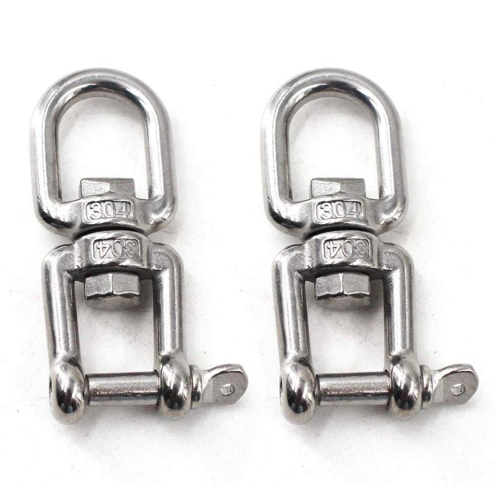 M8 Jaw and Eye Swivel Shackle 304 Stainless Steel Boat Anchor Chain Connector…