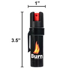 2 Pack Burn Pepper Spray 0.84oz – Self Defense & Personal Safety – Police Grade