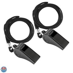 2PCS Sports Whistles with Lanyard, Loud Crisp Sound Whistle Ideal for Coaches…