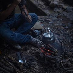 Pocket Bellows Fire Bellows Stainless Steel Camping Blow Fire Tube by Mouth Tele