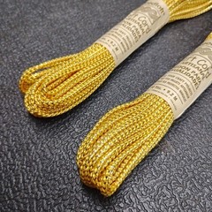 Lot of 2 Needloft Gold Colored #55001 Paracord 10 Yards Each 9.2 M Craft Cord