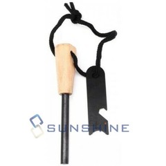 Outdoor Survival Wild Ferrocerium Flint Striker Fire Starter Magnesium Ferro Rod