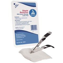 Skin Staple Removal Kit Emergency First Aid Survival Scissors Forceps Gauze
