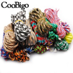50FT Parachute Cord Paracord Lanyard Survival Bracelet Rope 7 Strands Core 4mm